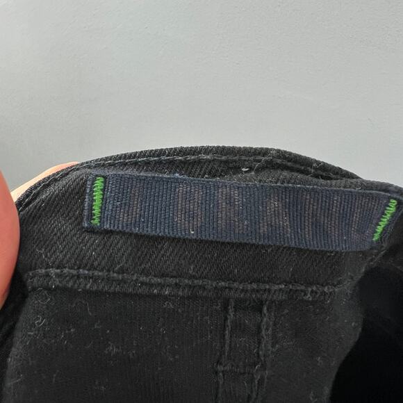 J Brand Black Jeans Cotton Stretch Low-Rise Dark Wash Pencil Leg Size 24 New - Picture 5 of 11